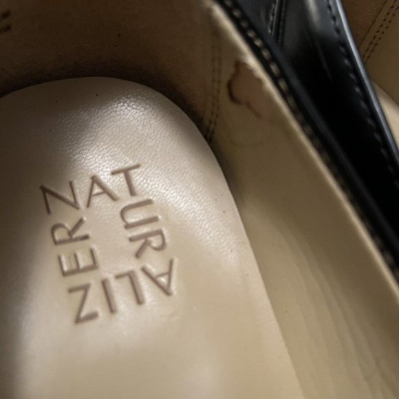 Naturalizer Women's Naples Model Slip On Block Heel Loafer Shoes Size 9W Black - Picture 12 of 12